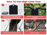 53 Inch Hand Rope Chain Saw Sharp Manual Tree Chain Saw with 68 Teeth Folding Pocket Wood Cutting V1370-AZ4-10535