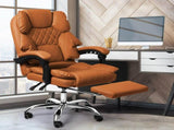 Levede Gaming Chair Office Computer Brown Footrest OF1037-BR