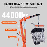 Hydraulic Engine Hoist with Lever, 2000KG Heavy-duty Cherry Picker Shop Crane, Foldable Engine Crane V952-ZDSFDJQZJCJH2V44JV0