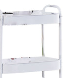 3 Tier Utility Rolling Cart with Caster Wheels Movable Multifunctional Storage Cart for Kitchen V1294-YM0901-3117240235112
