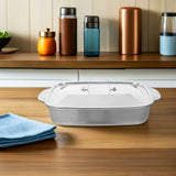 1Set Stainless Steel Fish Roasting Pan Deep Plated Silver Oven Baking Tray V1366-AZ2-W-14154