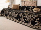 Vintage Jacquard Chenille One-Piece Sofa Cover Throw with Tassel Edging - Reversible Furniture V888-ELOSUNG55320-4