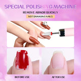 White Wireless Charging Nail Drill, 3-Speed Adjustable, Professional-Level Care in One Tool V1232-MJDMJ002