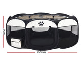 i.Pet Dog Playpen Tent Pet Crate Fence 3XL Enclosure PET-DOGPLAYPEN-CL-3XL-BK