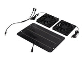 Solar Powered Fan Kit Waterproof Portable 10W 12V for Chicken Coop Greenhouse Dog House Shed Exhaust V1294-YM0703-3114230003911