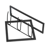 Wall Mounted Wine Rack Black Rhombus Shaped Wall Mounted Double Hook Wine Rack for Wine Cellar Home V1294-YM0523-3118210295411