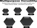 20lb to 45lb Rubber Coated Hex Dumbbells Pair of 25LB / 11.5kg V1409-SKU-26516