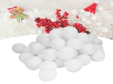 50Pcs 7cm Imitation Snow Ball Christmas Fake Balls Toys Indoor Game Props Decoration V1294-YM0901-3111200236711