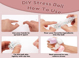 DIY Stress Ball Making Kit Tear Resistant Ball Skin Set with Filler ASMR Sensory Squeeze Craft V1366-AZ2-W-15070