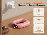 Portable Heated Fascia Ring Massager with 5-Speed Vibration & USB-C Charging Deep Tissue Muscle V1107-CS-ZDAMQ