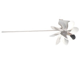 360 Degree Rotation Swivel Weathervane Stainless Steel Windmill Weather Vane for Outdoor Yard V1294-YM0706-3111230248411