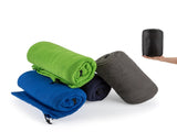 Green Versatile Double-Sided Fleece Bag Liner - Lightweight & Portable Travel Blanket for Camping & V888-ELOSUNG32568