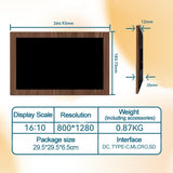 10.1 Inch Digital Picture Frame - 1280 * 800 HD WiFi Enabled with Load from Phone Capability, 32GB V498-DIGITALFRAMEDW
