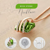 Wish Stone Pendant Necklace, Necklaces for with Birthstone Crystals, Allergy-Free Jewelry for V1164-325807