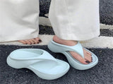 Women's Summer EVA Platform Flip Flops Outdoor Anti-Slip Beach Sandals Comfortable Thong Slippers V1107-957-29991-BLK2