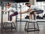 Plyometric Jump Box, 12 Inch Plyo Box, Steel Plyometric Platform and Jumping Agility Box, Anti-Slip V952-TXTD12YCGTHSPEBZRV0