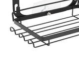 Hanging Organizer Frosted Black Minimalist Modern Multi Layer High Carbon Steel Over Head V1294-YM0901-3112250017311