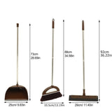 1 Set of Household Broom and Dustpan Lightweight Broom Dustpan Cleaning Supplies V1192-AZ-W-22650