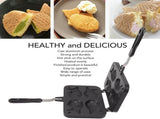 Taiyaki Fish Waffle Maker - Aluminum Nonstick Cake Waffle Pan for Japanese-Style Desserts V1263-JX-4479