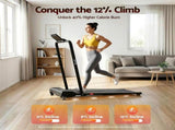 Everfit 3 in 1 Walking Pad Treadmill 12% Incline Foldable Under Desk Treadmills for Home Gym With TMILL-400H-2INC-L-BK