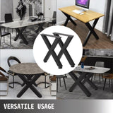 Set of 2 Steel Table Legs, 16'Height 15'Wide Dining Table Legs, Heavy Duty 3.1" Square Box Section X V952-ZT400X395MM000001V0