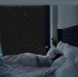 Blackout Curtain DIY Portable No-Drill UV Protection with Star and Moon Print, 145400cm V1188-MS-325-1288