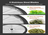 Bud Leaf Bowl Trimmer, 490 mm Manual Bud Trimmer, with Sharp Stainless Steel Blades, Visual Cutting, V952-SDKSCJ19YCSDLYB2M001V0