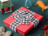 Christmas Wired Edges Fabric Roll Black Red White Buffalo Plaid Wide Craft V1366-AZ2-W-13367