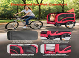Dog Bike Trailer, Supports up to 45 kg, Pet Cart Bicycle Carrier for Small & Large Dogs, Easy V952-TCSCWZXCTC10QAEQQ001V0
