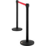 Crowd Control Stanchions, 2-Pack Crowd Control Barriers, Carbon Steel Baking Painted Stanchion Queue V952-ZGGLZHSTZX2JQGN8RV0
