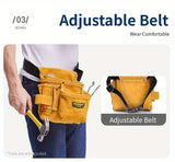 Yellow Gray adjustable tool belt, tool carrying belt, tool storage organizer, tool belt for V1347-148-GRA-01265