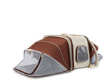 Expandable Pet Carrier Backpack for Cats & Small Dogs - Breathable Mesh, Multiple Entrances V888-ELOSUNG29217