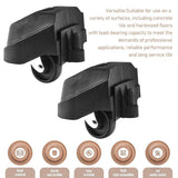 2-Pack 12388 Foot Caster & 12293 Caster Kit for 6 & 16 Gallon Wet/Dry Vac Plate-Casters V1366-AZ2-W-14338