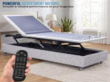 Therapedic Modulift Hospital Grade Split Queen Electric Adjustable Bed Base with Massage & Wire ADJ-BED-460-SQ