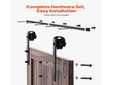 1830 mm Sliding Barn Door Hardware Kit for Single Sliding Barn Door Black V952-HDSMDGDGDM2D9TRAQ001V0