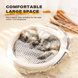 Pet Cat Calming Bed Cuddle Soft Warm Plush Cave Sleeping Nest Tent Pet House V488-PB-CN
