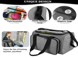 Knitting Tote Bag, Travel Knitting Bag Yarn Storage Bag with Removable Inner Divider for Knitting V1369-AZ3-W-01834