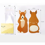 20pcs Kawaii Candy Bag Cute Animal Rabbit Fox Lions Birthday Party Sweets Gift Bags Party Mini V1369-AZ3-W-02322
