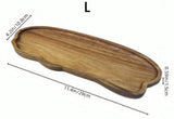 Large Organic-Shaped Wooden Decorative Tray for Keys, Jewelry and Table Decor, 42 x 10.8 cm V1188-MS-731-106