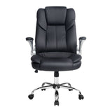 Artiss Executive Office Chair Leather Tilt Black OCHAIR-G-9314-BK