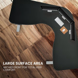 Fortia Corner Standing Desk, 1730W x 1730W x 750D, 3 Motors, 120kg Load, Sit to Stand Up Electric V219-OFFCMBEQC3KC3S