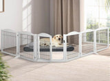 PaWz 6 Panels Pet Dog Playpen Puppy White PT1173-WH_NZ