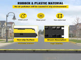 Cable Protector Ramp, 5 Packs 2 Channels Speed Bump Hump, Rubber Modular Speed Bump Rated 11000 LBS V952-DLBHQXSLX5PCSZUIBV0