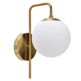 Nordic Modern E27 Glass Ball LED Wall Light Frosted Texture Round Bedroom Wall Lamp 110240V V1294-YM0715-3119210303211