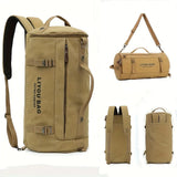 Vintage multifunctional canvas backpack, 20-35L large capacity, transformable & multi-carry, 100% V1232-DYSJB-FB-002