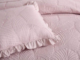 100% Cotton Embossed Blush Rose Coverlet Bedspread Set V745-MMPAC061114Q13U