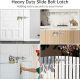Barrel Bolt Door Latch 12 Inch 304 Stainless Steel Heavy Duty Slide Lock for Gate Barn Door with 8.5 V1189-LC-RY-00172