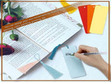 200 Pack Blank Color Bookmarks Cardstock with 200 Pcs Colorful Tassels, Craft DIY Paper Bookmarks V1366-AZ2-W-15668
