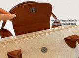 Faux Leather Trim Triangular Nameplate, Hidden Magnetic Snap V1232-STB-001