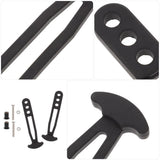 10-Pack Adjustable Telescoping Ladder Straps with Rubber Latch Bands for Boat and Marine Use, V1369-AZ3-W-15656